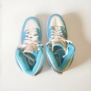 Nike Air Jordan 1 AJKO Bleached Aqua DO5047-411 Men's 10.5 Canvas Sneakers 9/10